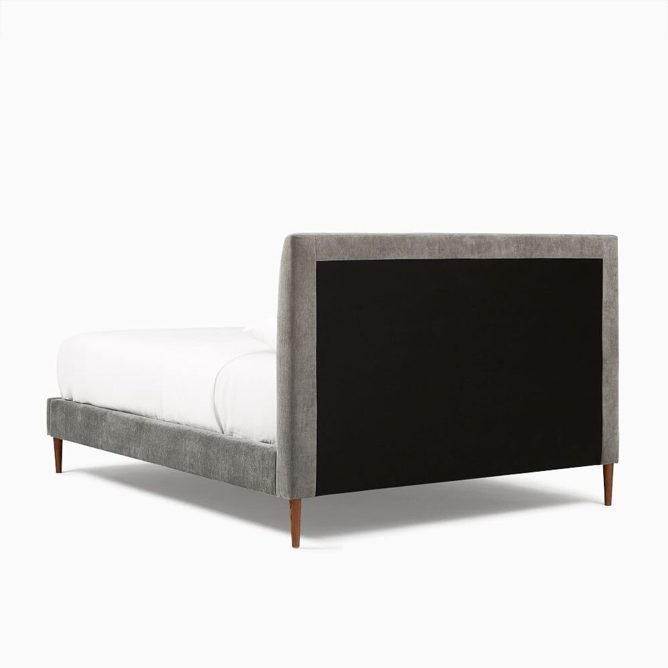 Andes Bed Wood Legs Customizable Style West Elm UK
